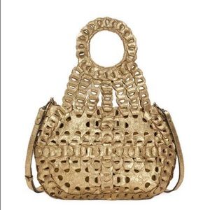 Patricia Nash 
Ticci Satchel
Chainlink Metallic